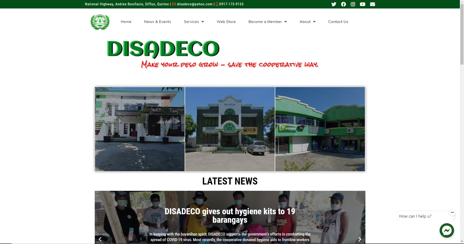 Disadeco Function Hall DISADECO goes online - DISADECO